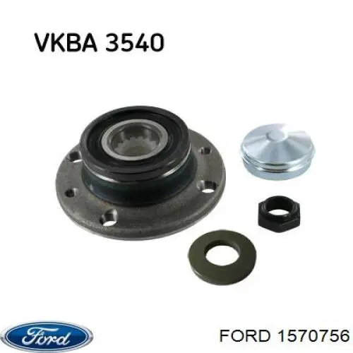 1570756 Ford cubo de rueda trasero