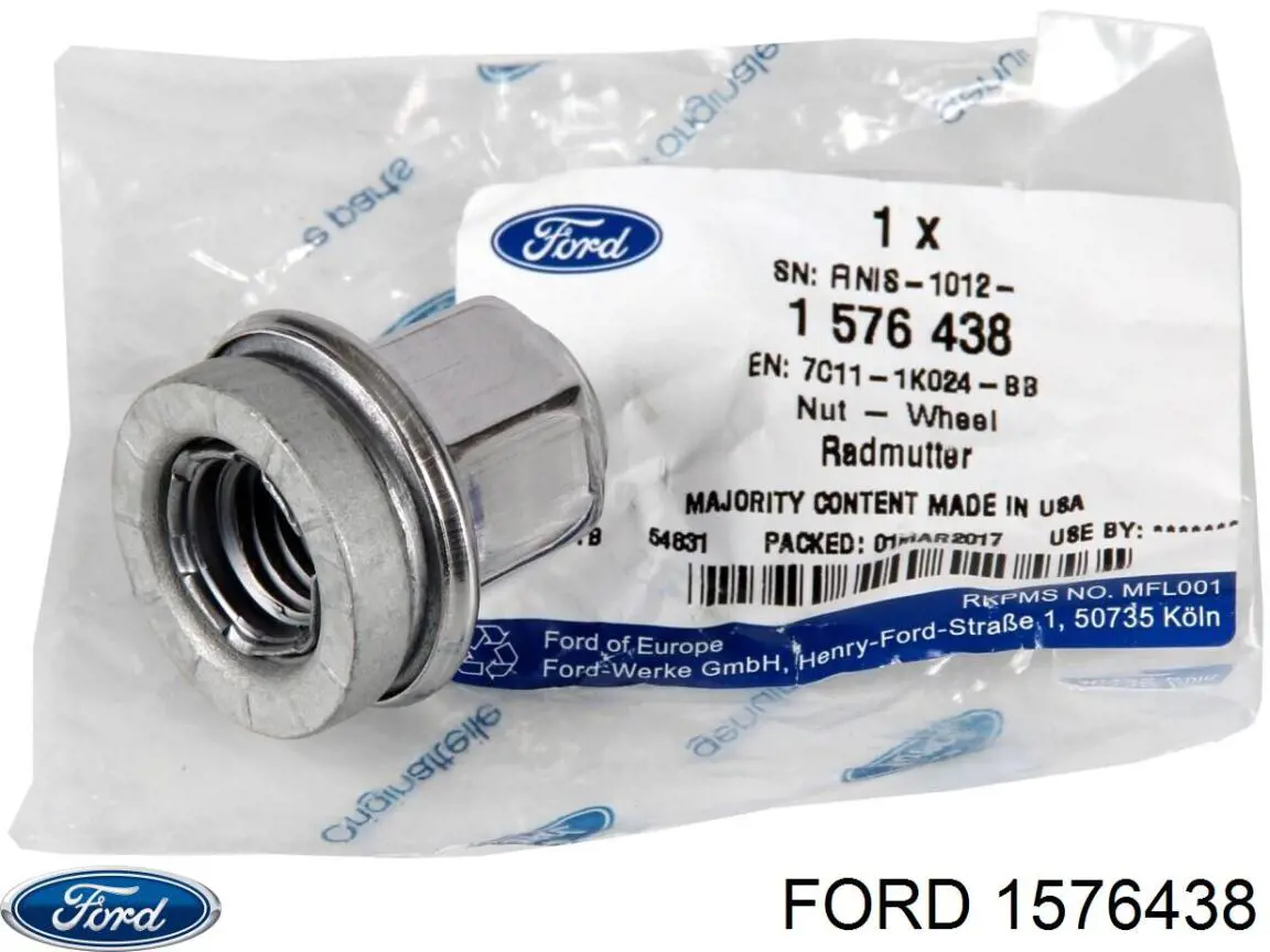 1576438 Ford tuerca de rueda