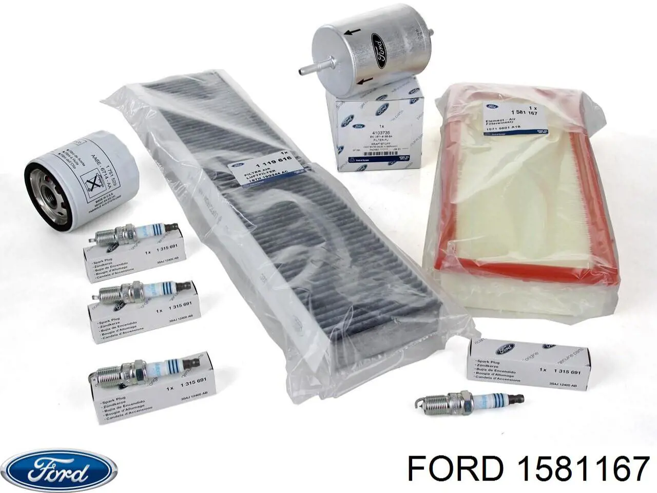 Filtro aire Ford 1581167