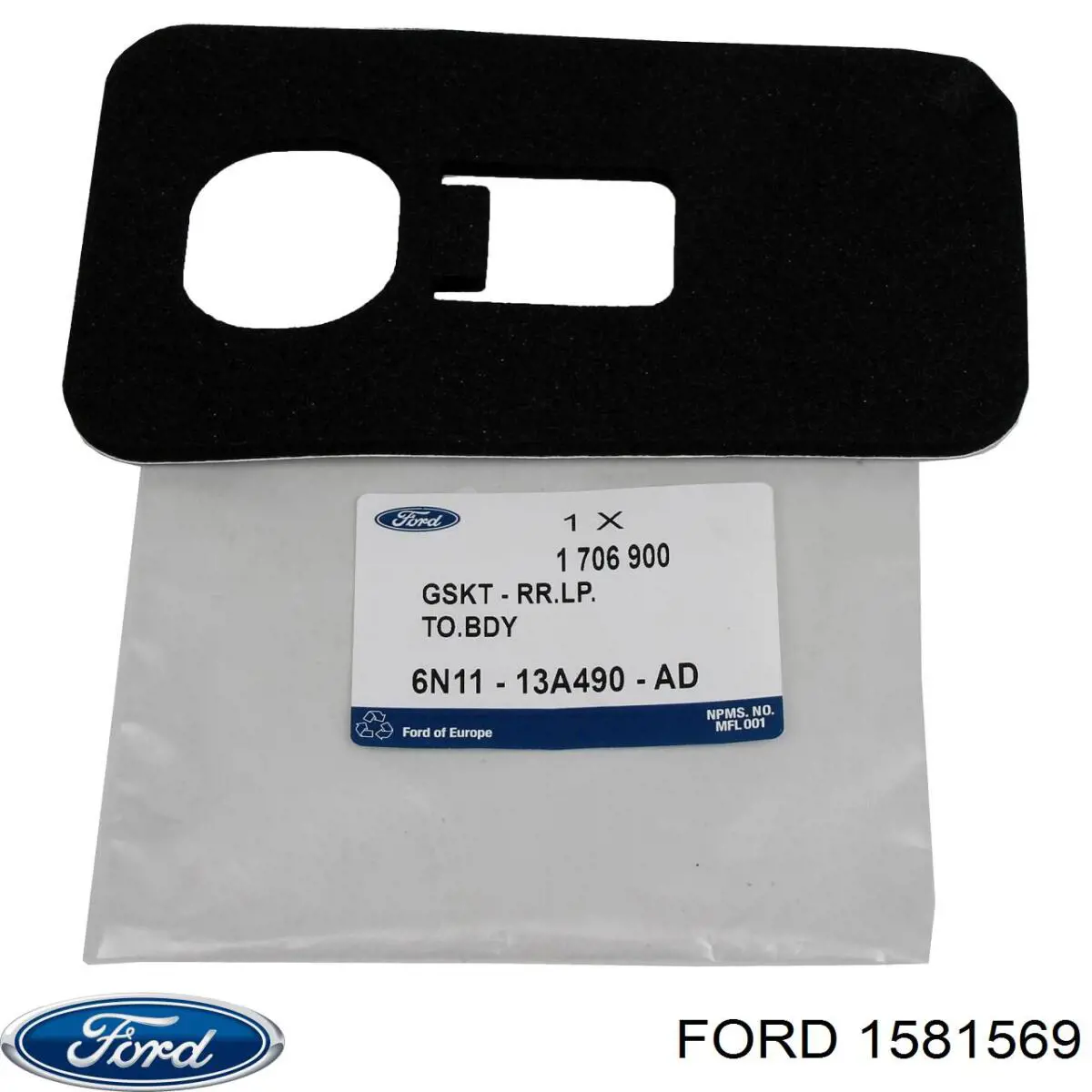 1581569 Ford tablero de luces traseras de contacto