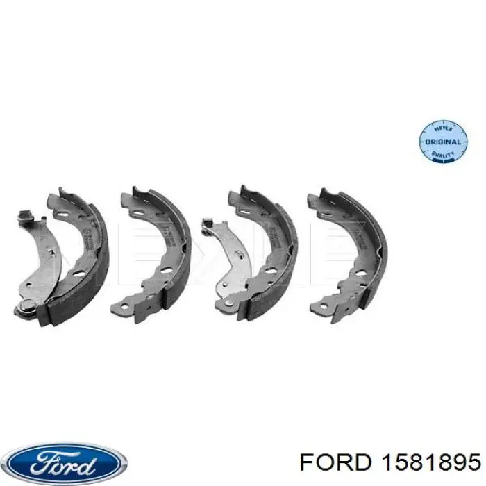 1581895 Ford zapatas de frenos de tambor traseras