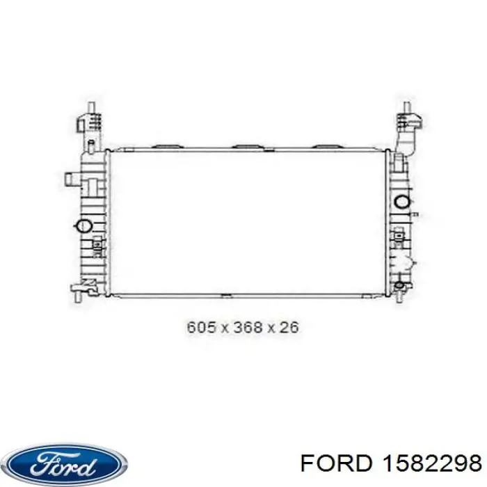 1582298 Ford filtro de aceite