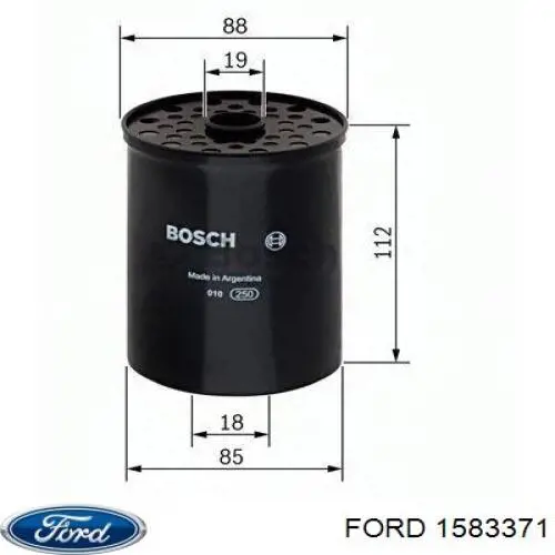 1583371 Ford filtro combustible