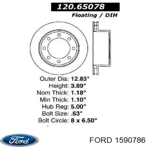1590786 Ford interruptor de embrague