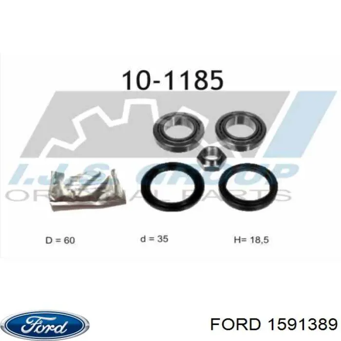 Cojinete de cubo Ford 5025675
