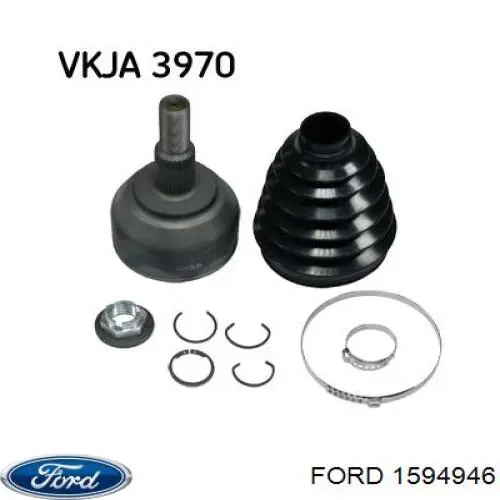 1594946 Ford árbol de transmisión delantero izquierdo