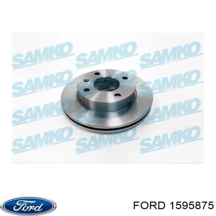 Freno de disco delantero Ford Escort 4 GAF, AWF, ABFT