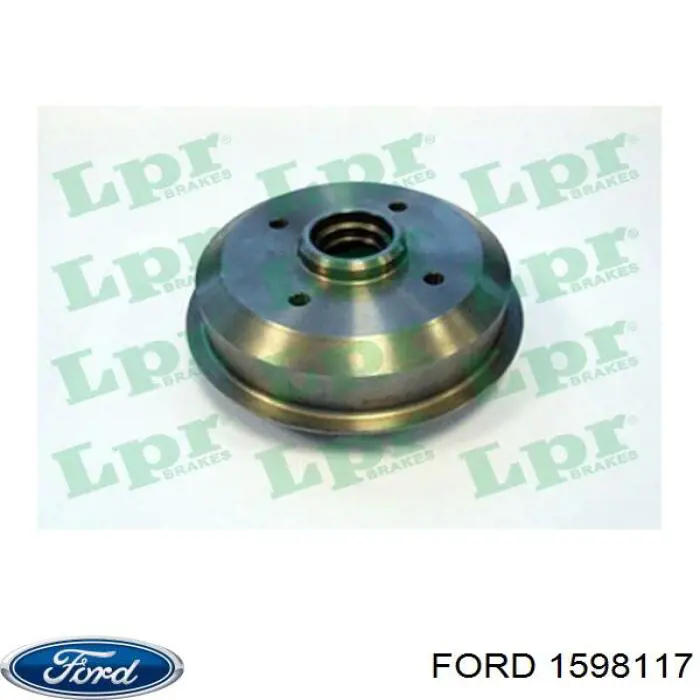 1598117 Ford freno de tambor trasero