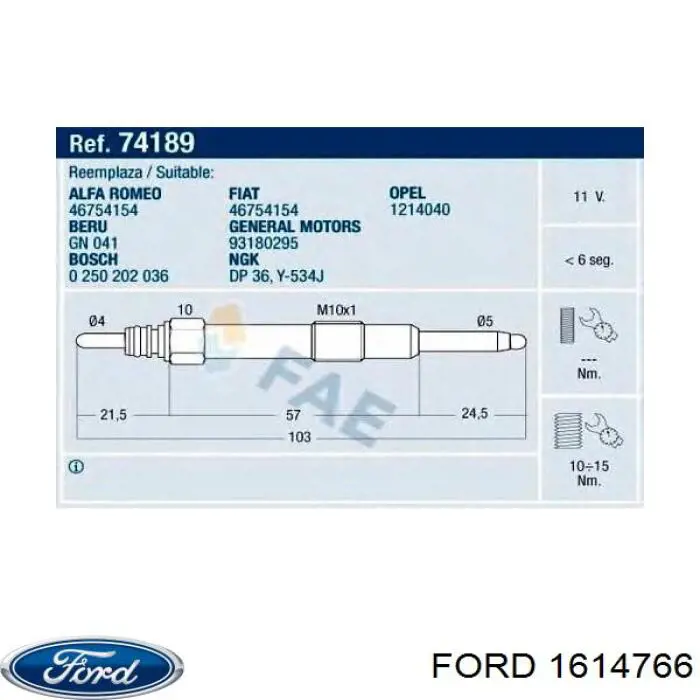 Comprar 1614766 Ford Árboles de levas