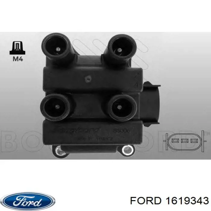 Bobina de chispa Ford 1619343 precio, desde 31,76 EUR
