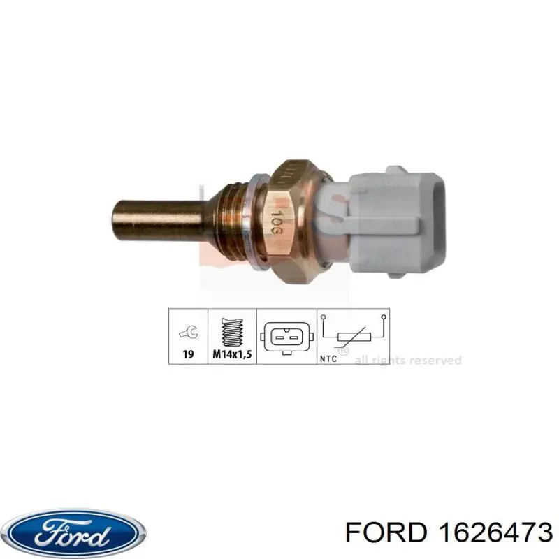 1626473 Ford sensor de temperatura del refrigerante, salpicadero