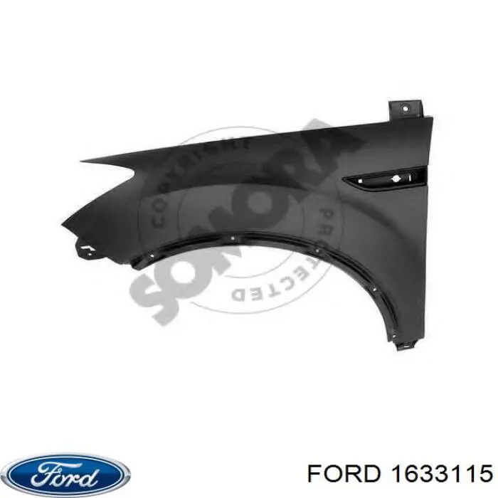 1633115 Ford Aleta delantera izquierda