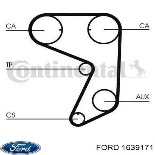 1639171 Ford correa distribución