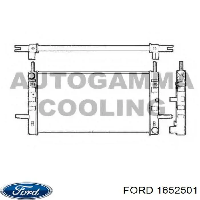 1652501 Ford radiador