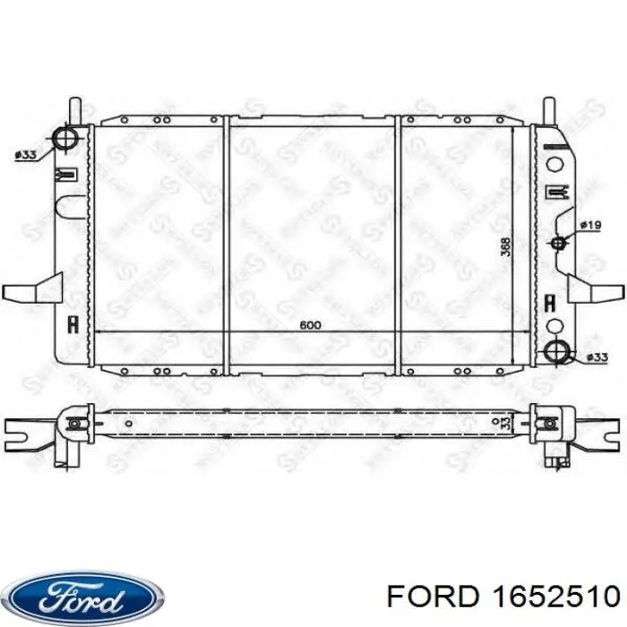 1652510 Ford radiador