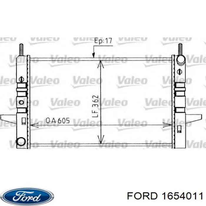 Comprar 1654011 Ford Radiador de auto