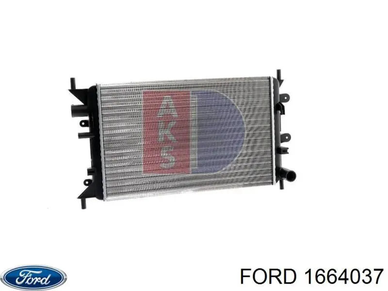 1664037 Ford radiador refrigeración del motor