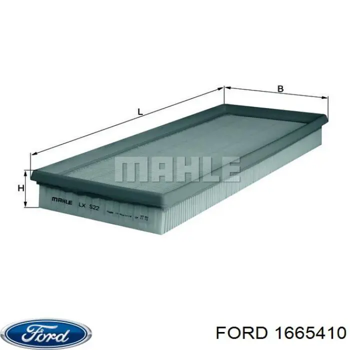Filtro de aire 1665410 Ford