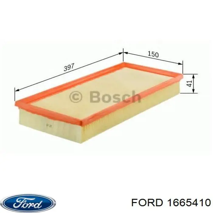 El filtro de aire Ford 1665410 precio, desde 6,84 EUR