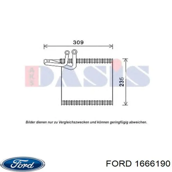 Evaporador de aire acondicionado Ford 1666190 precio, desde 59,53 EUR