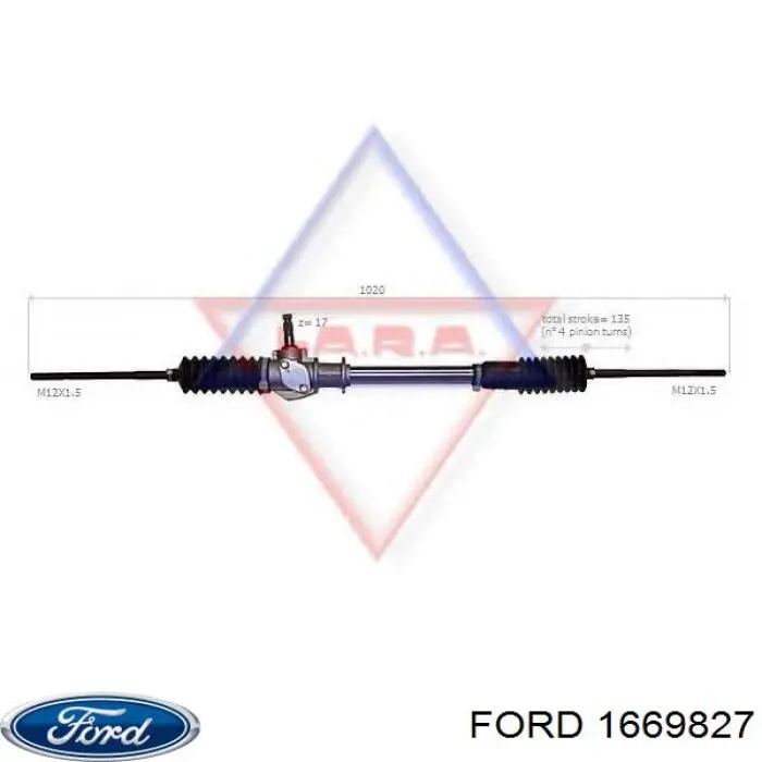 1669827 Ford zapata cadena de distribuicion