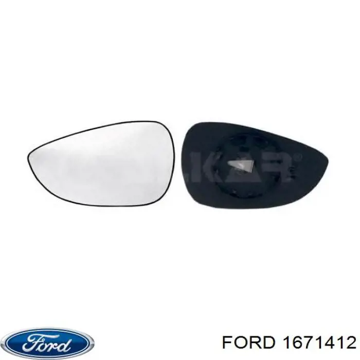 1531441 Ford cristal de espejo retrovisor exterior izquierdo