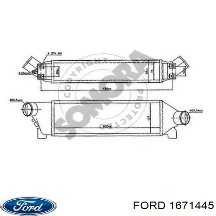 1671445 Ford intercooler