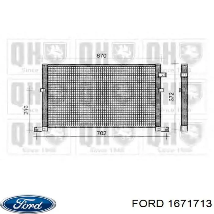Comprar 1671713 Ford Condensador de aire acondicionado