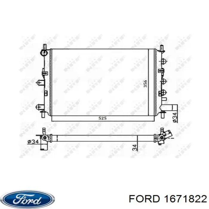 Água radiador Ford 1671822 precio, desde 52,22 EUR