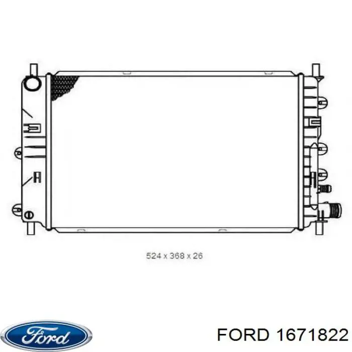 Comprar 1671822 Ford Radiador de auto