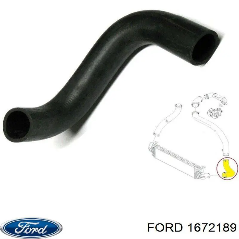 Tubo intercooler 1672189 Ford