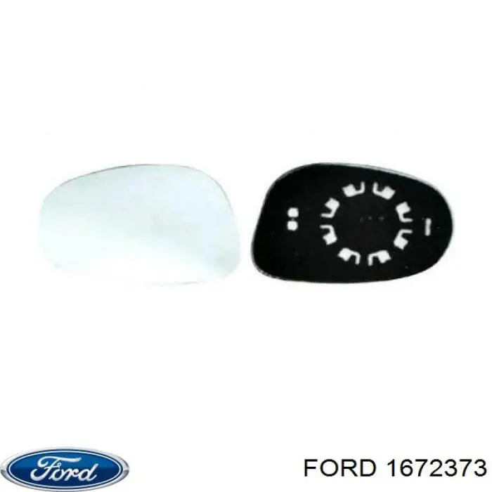 1672373 Ford cristal de espejo retrovisor exterior derecho