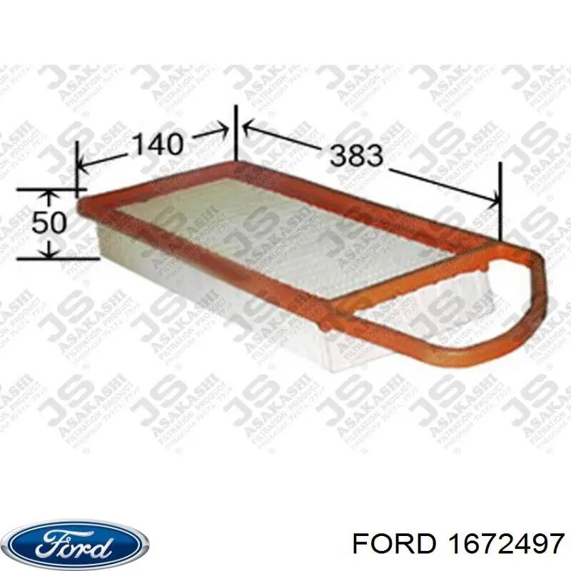 Filtro de aire Ford Fiesta JH, JD