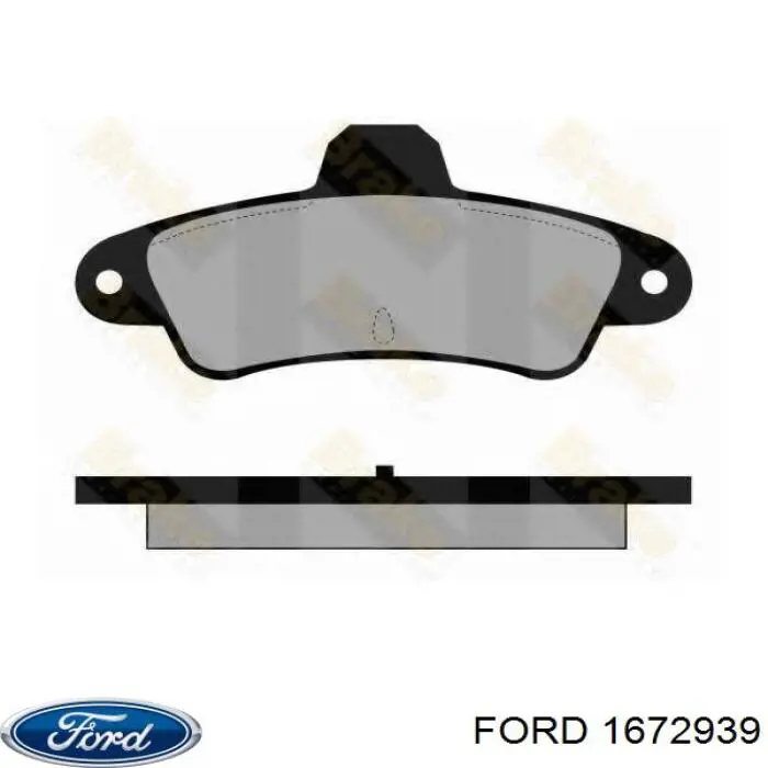 1672939 Ford pastillas de freno traseras