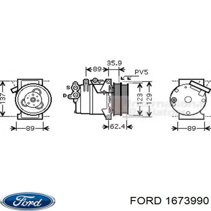 Comprar 1673990 Ford Compresor de aire acondicionado coche