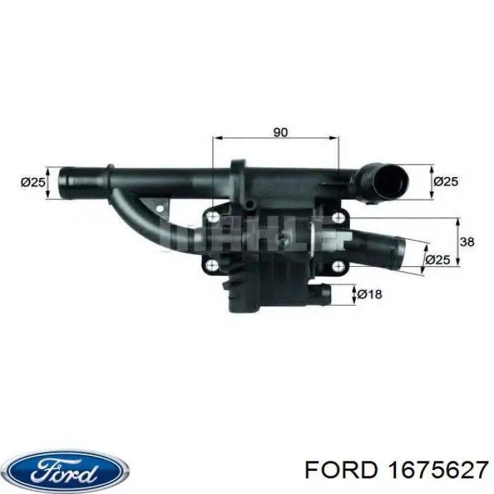 Carcasa del termostato Ford 1675627 precio, desde 33,94 EUR