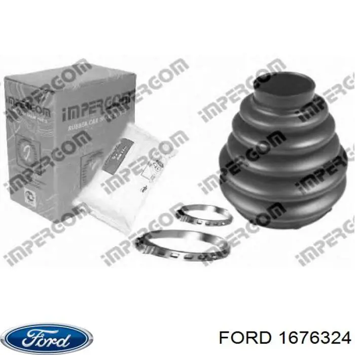 1676324 Ford fuelle, árbol de transmisión exterior derecho