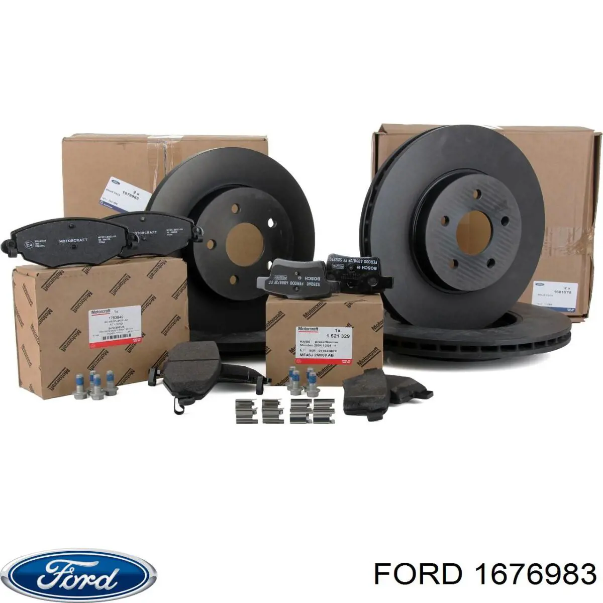 1676983 Ford disco de freno trasero