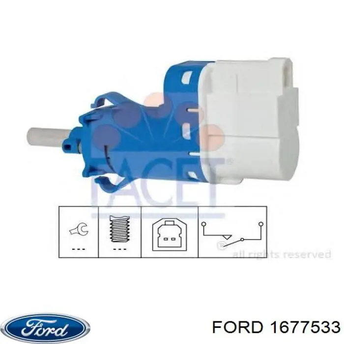 Comprar 1677533 Ford Interruptor de luz de freno