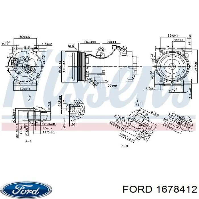 Compresor ac Ford 1678412 precio, desde 249,86 EUR
