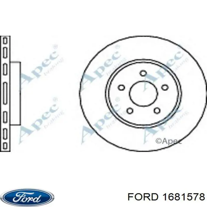 Freno de disco delantero Jaguar X-type CF1