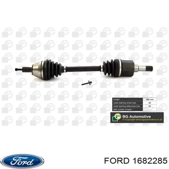 Semieje delantero izquierdo Ford 1682285 precio, desde 54,00 EUR