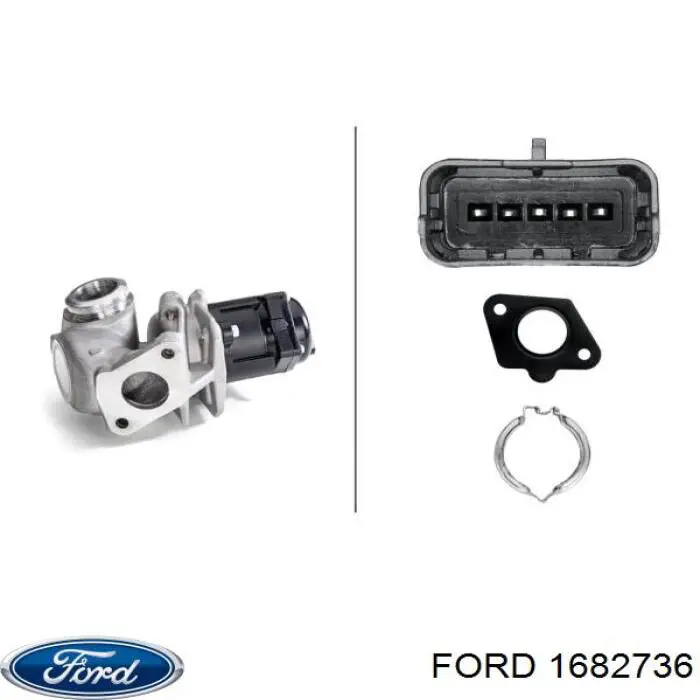 Válvula de regulación de gases Ford 1682736 precio, desde 69,26 EUR