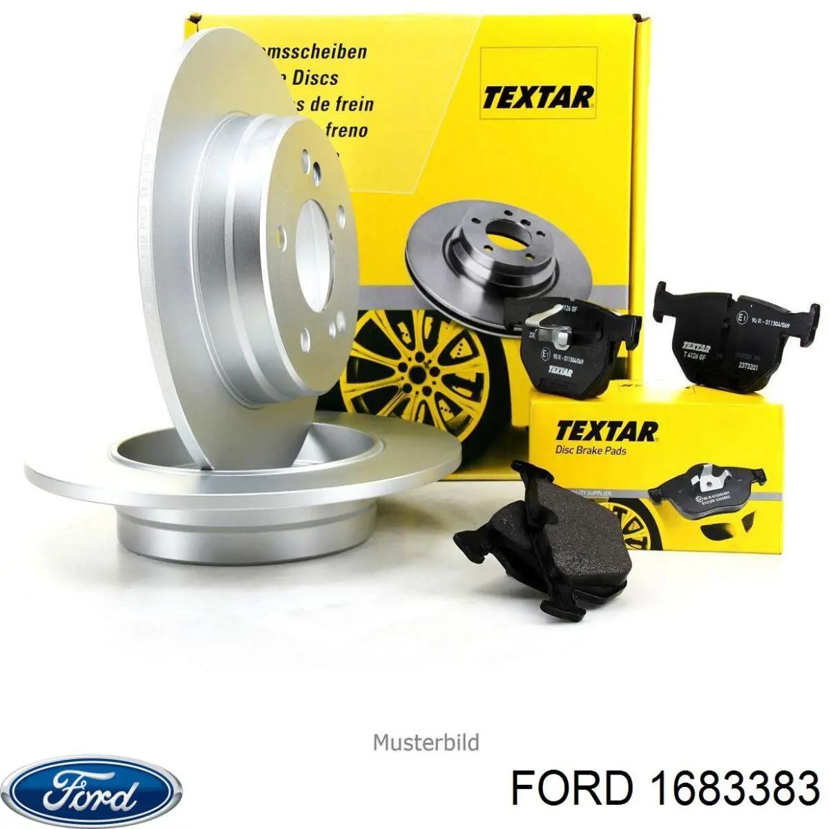 1683383 Ford Freno de disco trasero