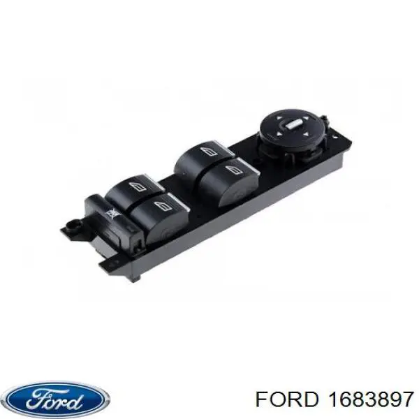1683897 Ford interruptor de elevalunas delantera izquierda