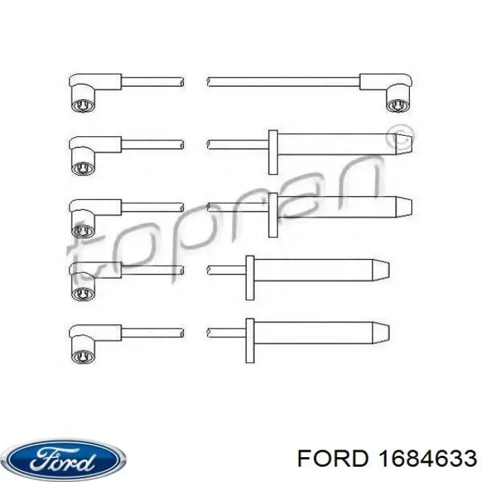 1684633 Ford junta de la tapa de válvulas del motor