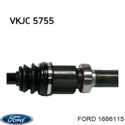 Semieje delantero derecho Ford 1686115 precio, desde 124,91 EUR