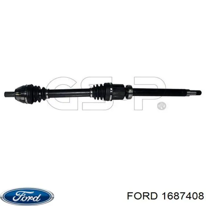 1687408 Ford Semieje delantero derecho