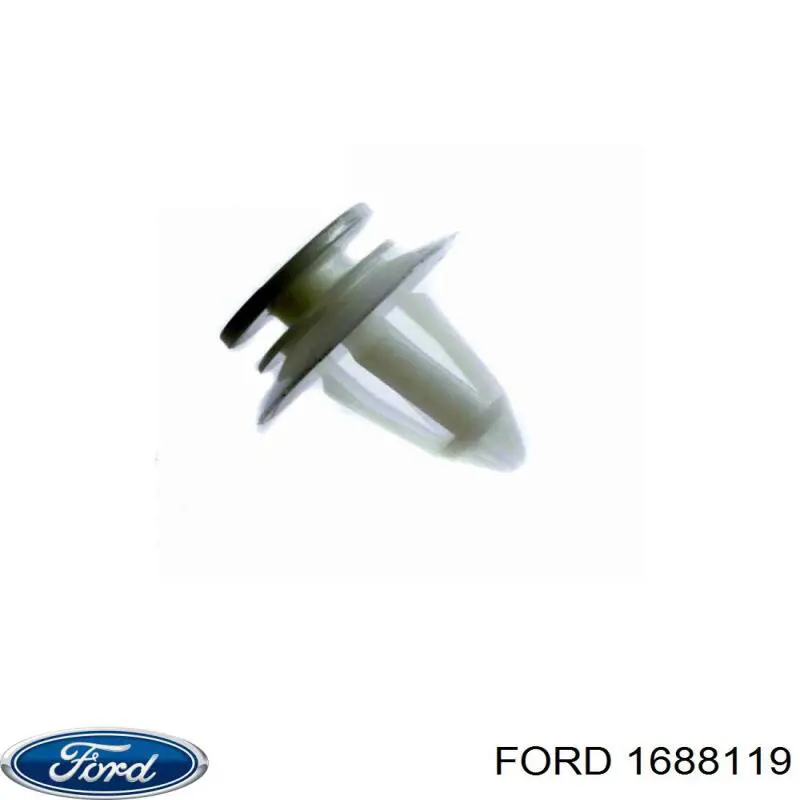 1688119 Ford clips de fijación de parachoques delantero