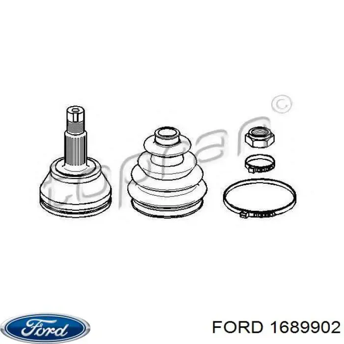1689902 Ford junta homocinética exterior delantera